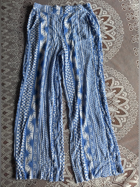 Rip Curl Pants - Rip Curl Blue San Carlos Boho Beach Pants, Size XS